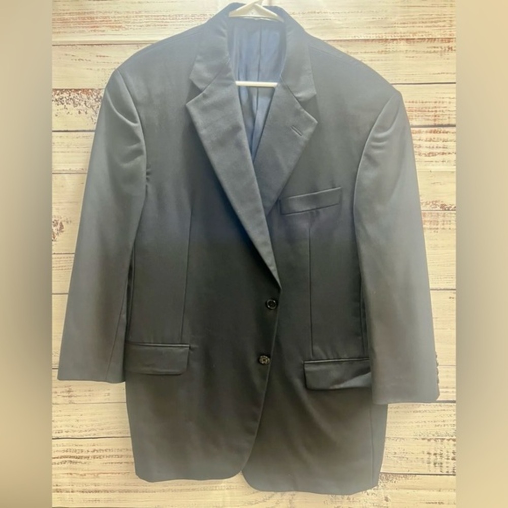 Loro Piana Hickey Freeman Tasmanian Super 130's black sport‎  See Description